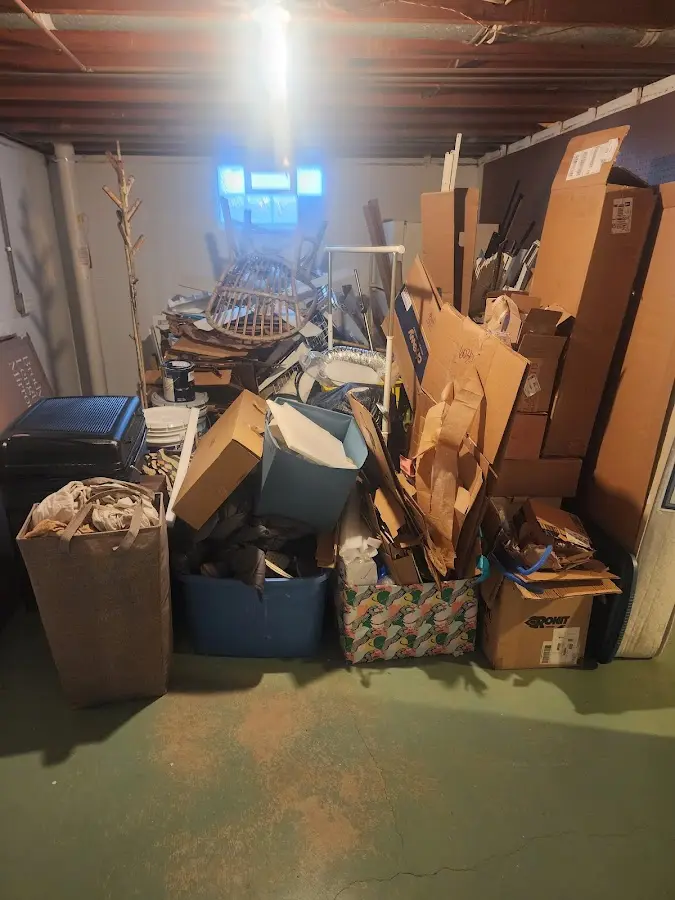 Roll-off dumpster container at job site for Concrete Dumpster Rental in Elburn